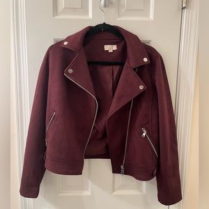 NEW Suede Moto jacket, Never Worn